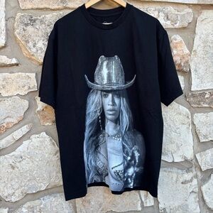 RWT2023 Black Beyonce Renaissance World Tour Short Sleeve Men's T-shirt Size XL
